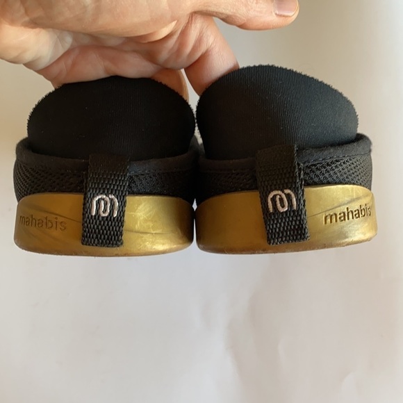 Mahabis black gold slip on slippers euro 42 - Picture 4 of 4